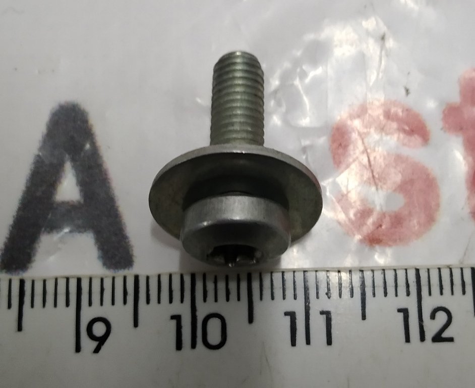 2 Болт SCREW TORX M5 x 12 TRUSS HEAD (T25) Tesla model 3 1011784-00-B